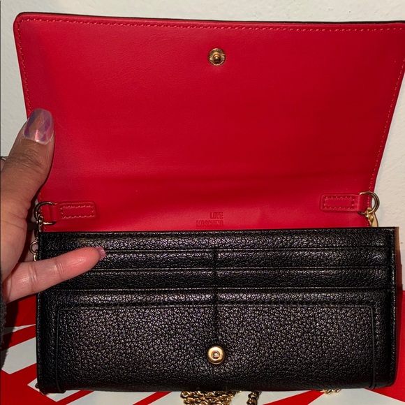 Love Moschino Black and Gold Crossbody Bag - Picture 2 of 10